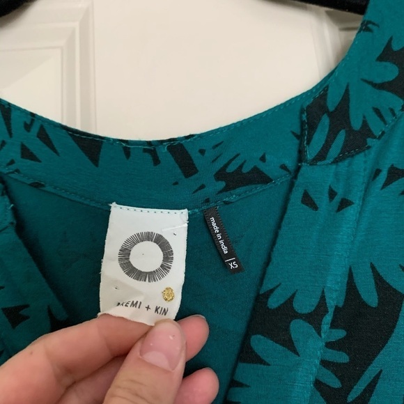 Anthropologie Akemi and Kin Teal Blouse XS - Picture 4 of 6